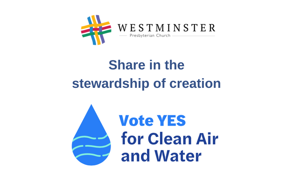 Earth Care: Our Air, Our Water, Our Vote.