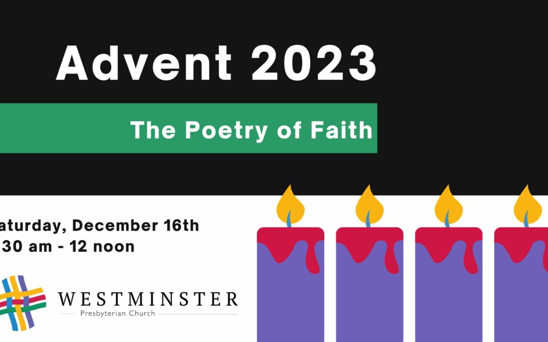Advent Reflections: The Poetry of Faith