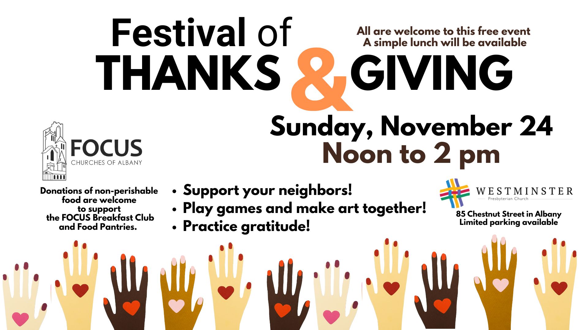 FOCUS Festival Of Thanks And Giving Westminster Presbyterian Church FOCUS Festival Of Thanks And Giving Westminster Presbyterian Church