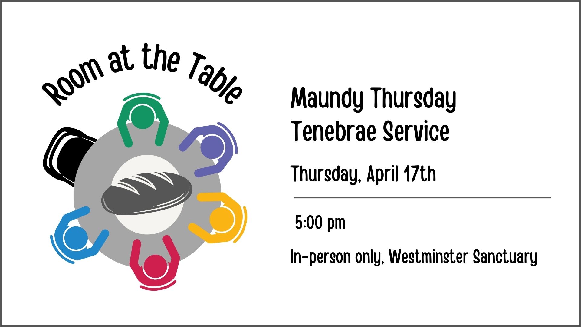 Maundy Thursday In person Only Westminster Presbyterian Church Maundy thursday in person only westminster presbyterian church
