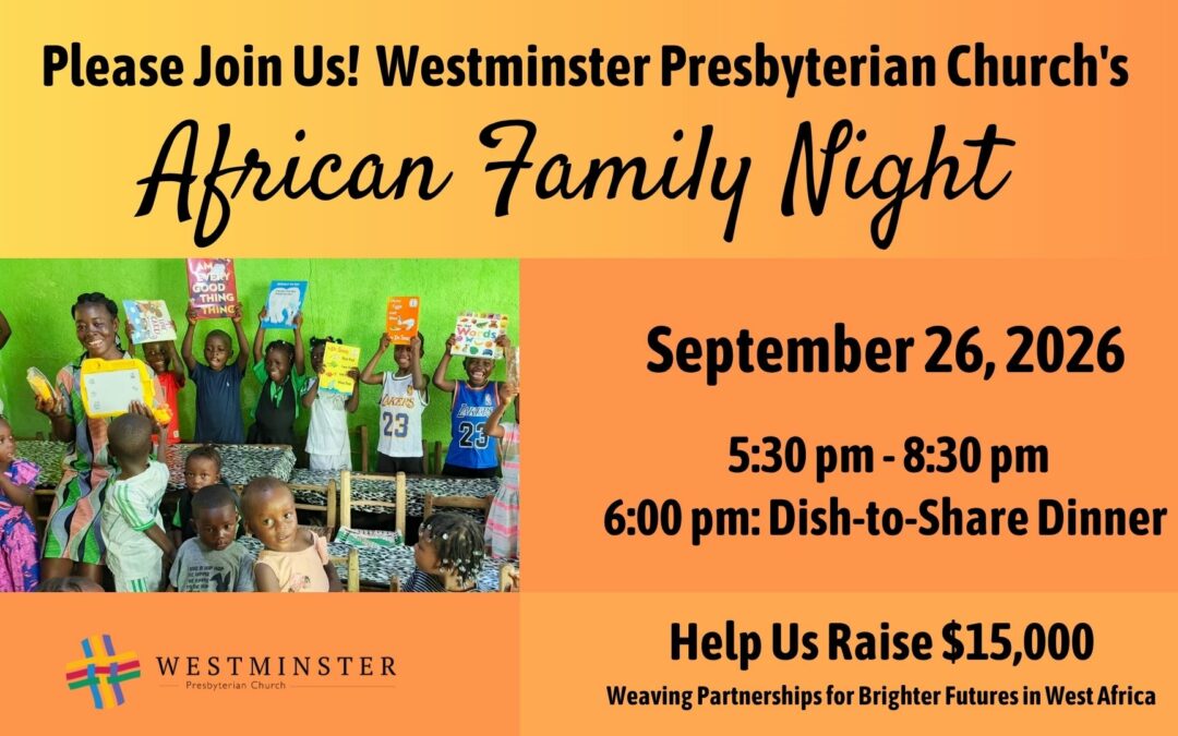 Save The Date: September 26th–African Family Night
